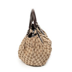 Shoulder Bag Medium Studded Pelham Tote Beige Monogrammed Canvas