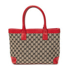 Shoulder Bag Zip Shopping Tote Beige Monogrammed Canvas