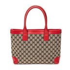 Shoulder Bag Zip Shopping Tote Beige Monogrammed Canvas