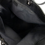 Shoulder Bag Large Tall Tote Black Monogrammed Nylon Canvas
