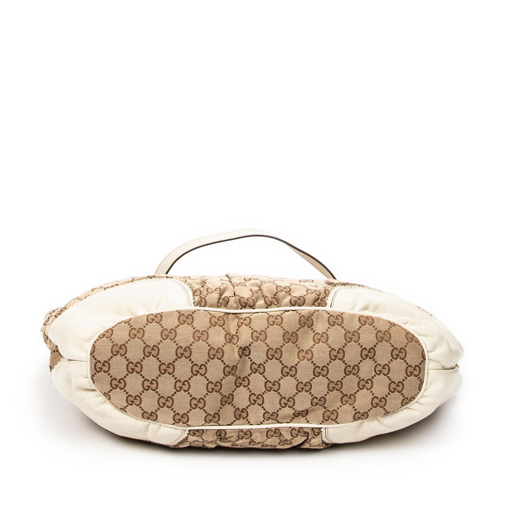 Shoulder Bag Large Tribeca Tassel Tote Beige Monogrammed Canvas