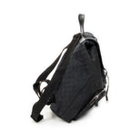 Backpack Large Jackie Drawstring Backpack Black Monogrammed Canvas