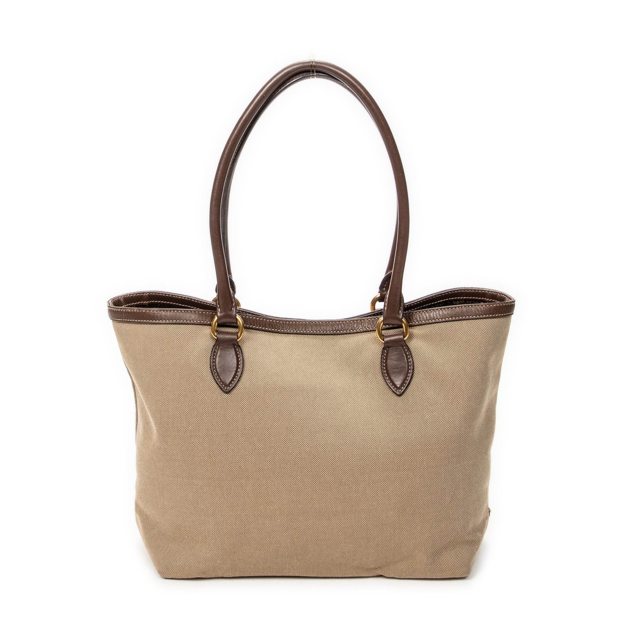 Shoulder Bag Jacquard Open Tote Beige Jacquard Canvas