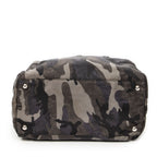 Shoulder Bag Convertible Camouflage Boston Green Camouflage Nylon Canvas