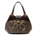 Shoulder Bag Sistina GM Brown Damier Ebene