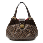 Shoulder Bag Sistina GM Brown Damier Ebene