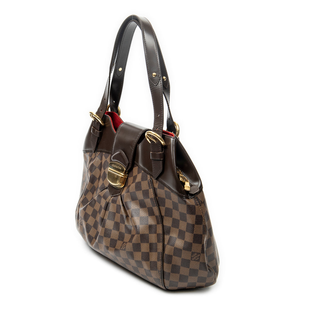 Shoulder Bag Sistina GM Brown Damier Ebene