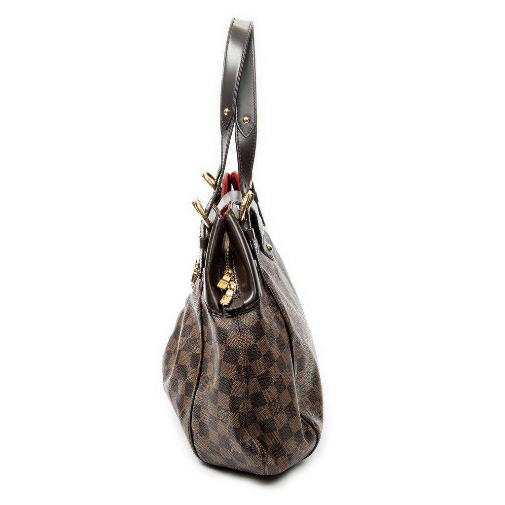Shoulder Bag Sistina GM Brown Damier Ebene
