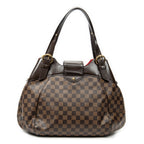 Shoulder Bag Sistina GM Brown Damier Ebene