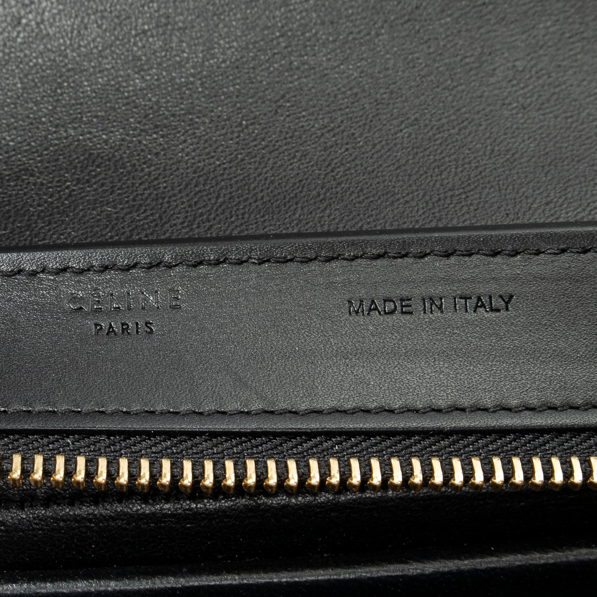 Shoulder Bag Small Tricolor Trapeze Black Calfskin Leather