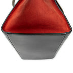 Shoulder Bag Medium Tricolor Trapeze Black Calfskin Leather