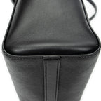 Shoulder Bag Convertible Magnetic Snap Tote Black Saffiano Leather