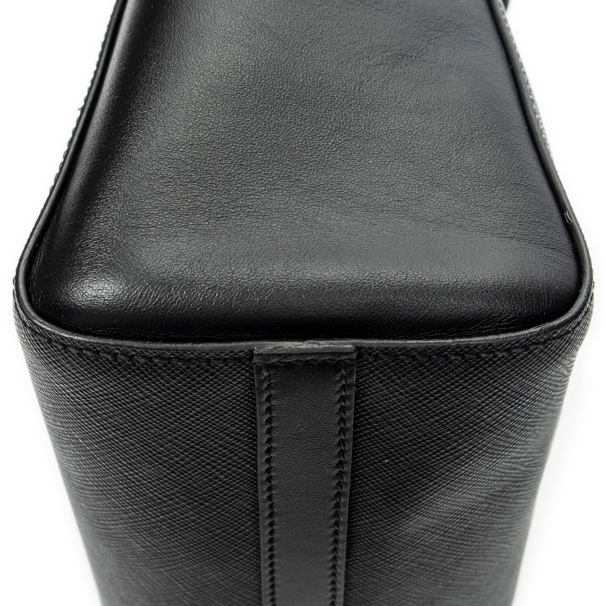 Shoulder Bag Convertible Magnetic Snap Tote Black Saffiano Leather