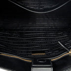 Shoulder Bag Convertible Magnetic Snap Tote Black Saffiano Leather