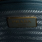 Shoulder Bag Medium Open Tote Light Blue Saffiano Leather