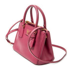 Shoulder Bag Mini Galleria Double Zip Tote Fuchsia Pink Saffiano Leather