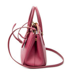 Shoulder Bag Mini Galleria Double Zip Tote Fuchsia Pink Saffiano Leather