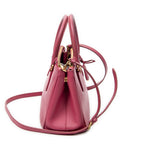 Shoulder Bag Mini Galleria Double Zip Tote Fuchsia Pink Saffiano Leather
