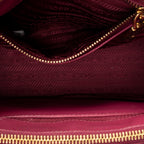 Shoulder Bag Mini Galleria Double Zip Tote Fuchsia Pink Saffiano Leather