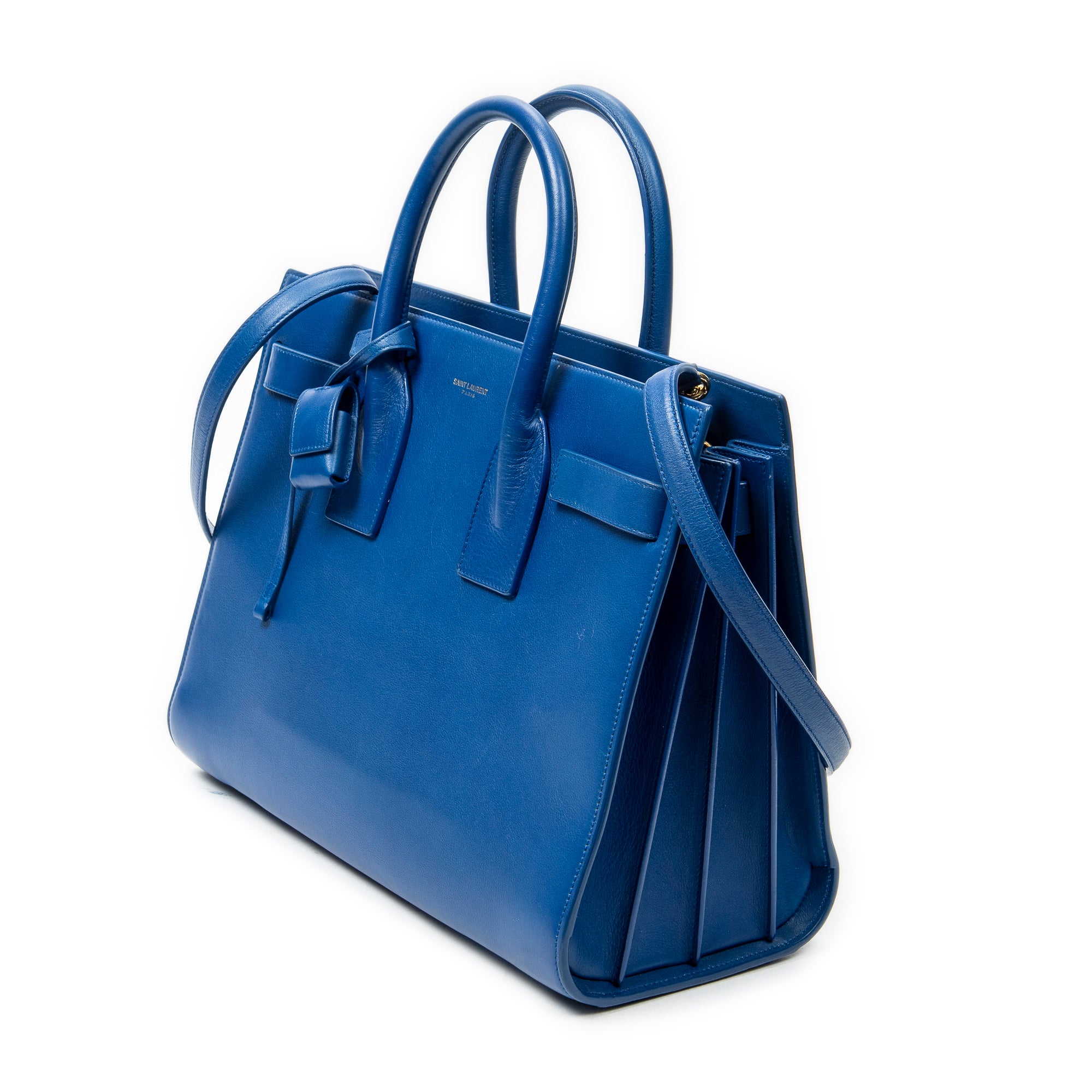 Shoulder Bag Small Sac de Jour Royal Blue Calfskin Leather