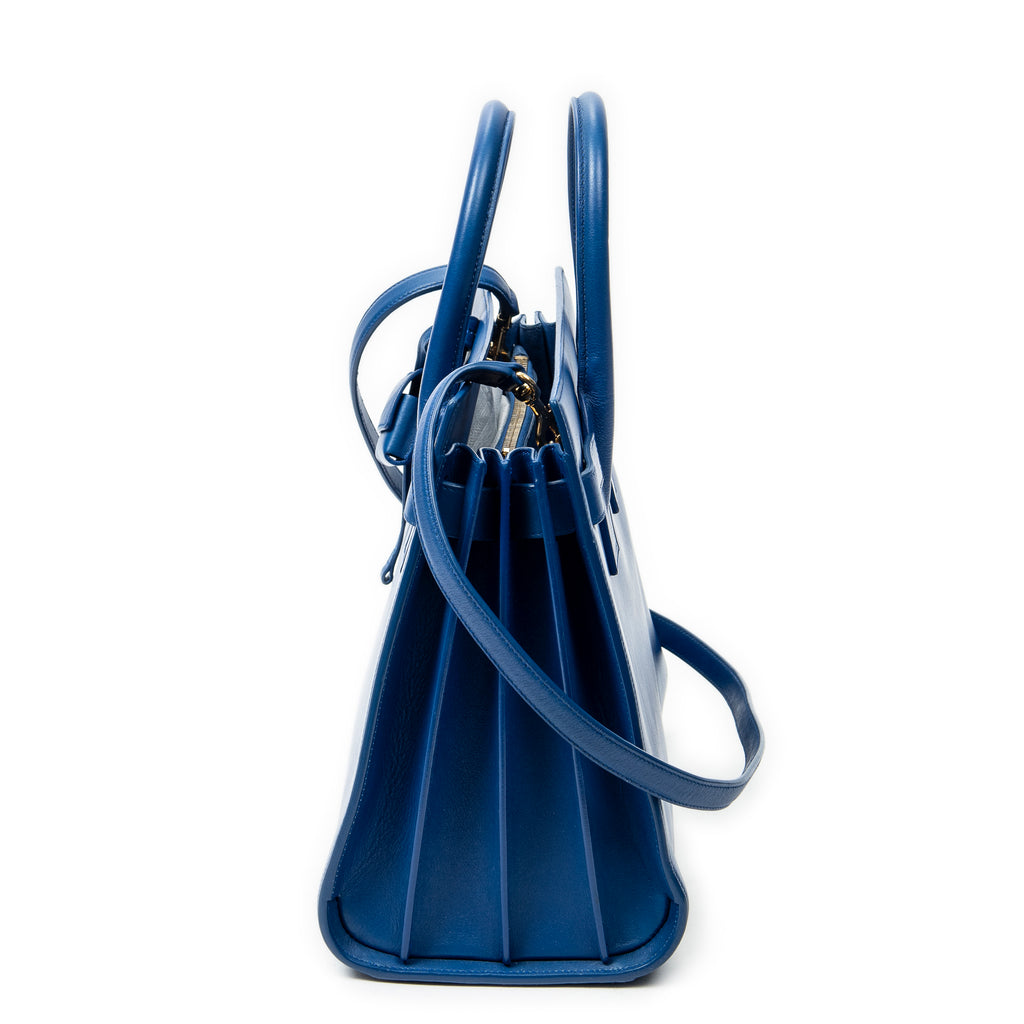 Shoulder Bag Small Sac de Jour Royal Blue Calfskin Leather