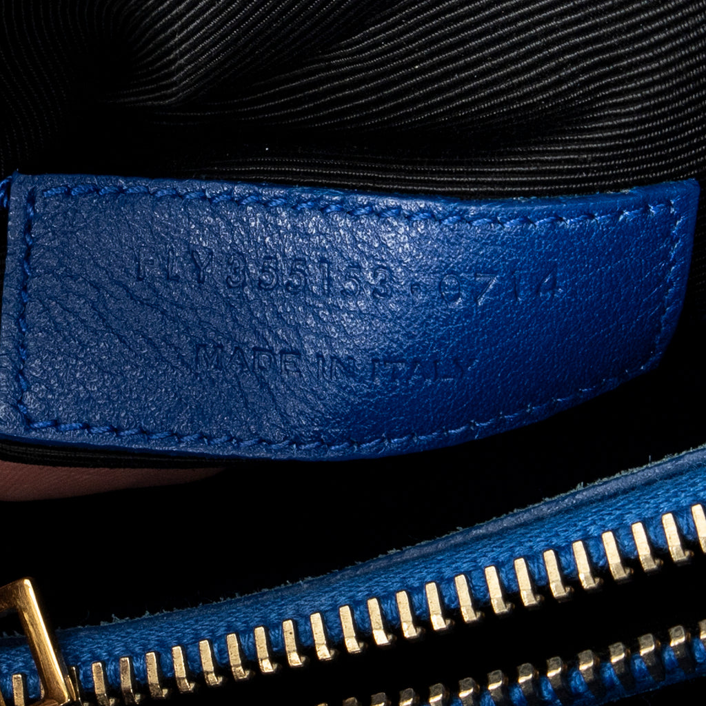 Shoulder Bag Small Sac de Jour Royal Blue Calfskin Leather