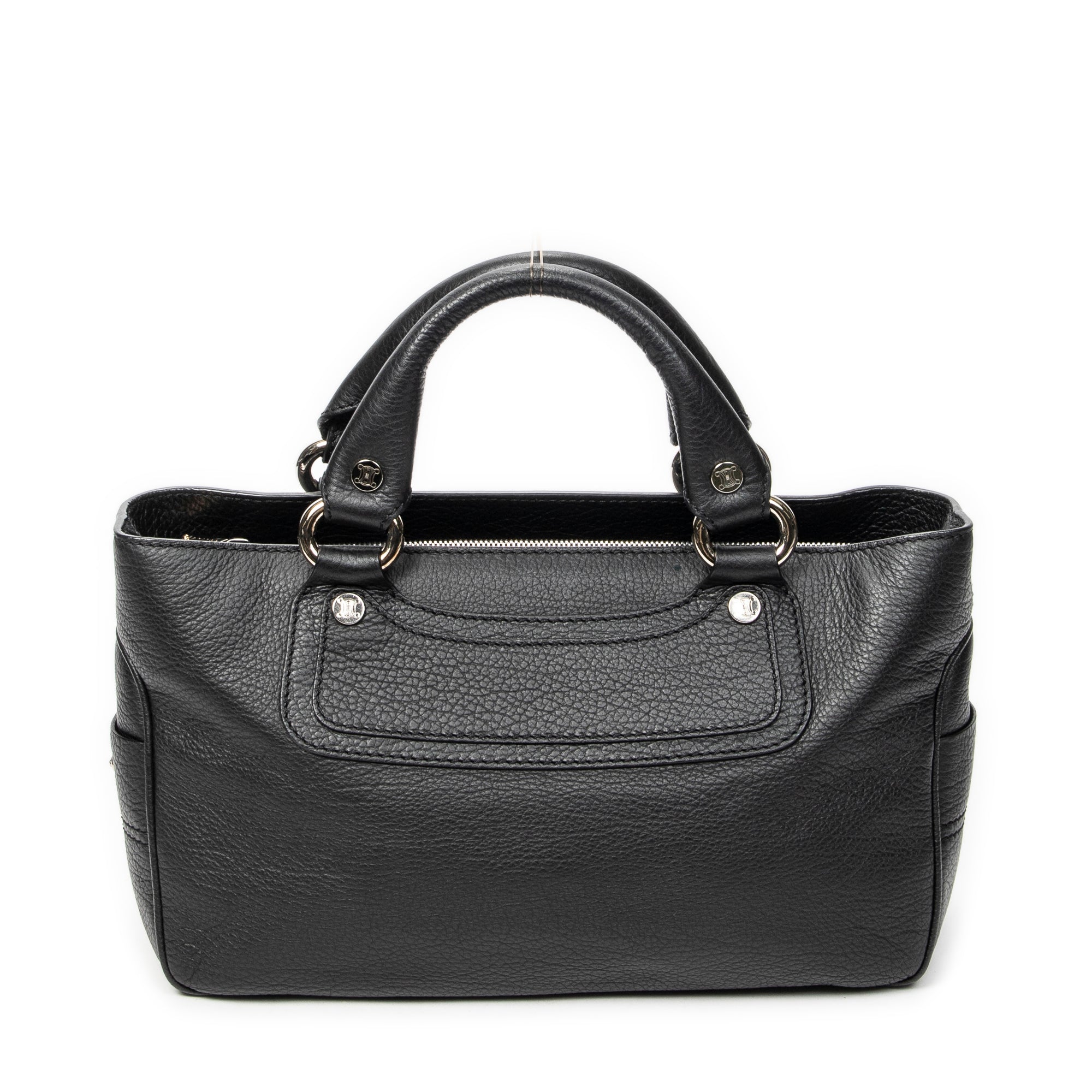 Handbag Boogie Bag Black Grained Calfskin Leather