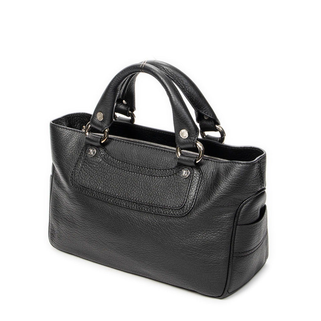 Handbag Boogie Bag Black Grained Calfskin Leather