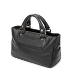 Handbag Boogie Bag Black Grained Calfskin Leather