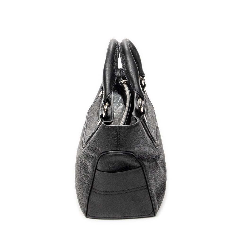 Handbag Boogie Bag Black Grained Calfskin Leather