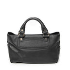 Handbag Boogie Bag Black Grained Calfskin Leather
