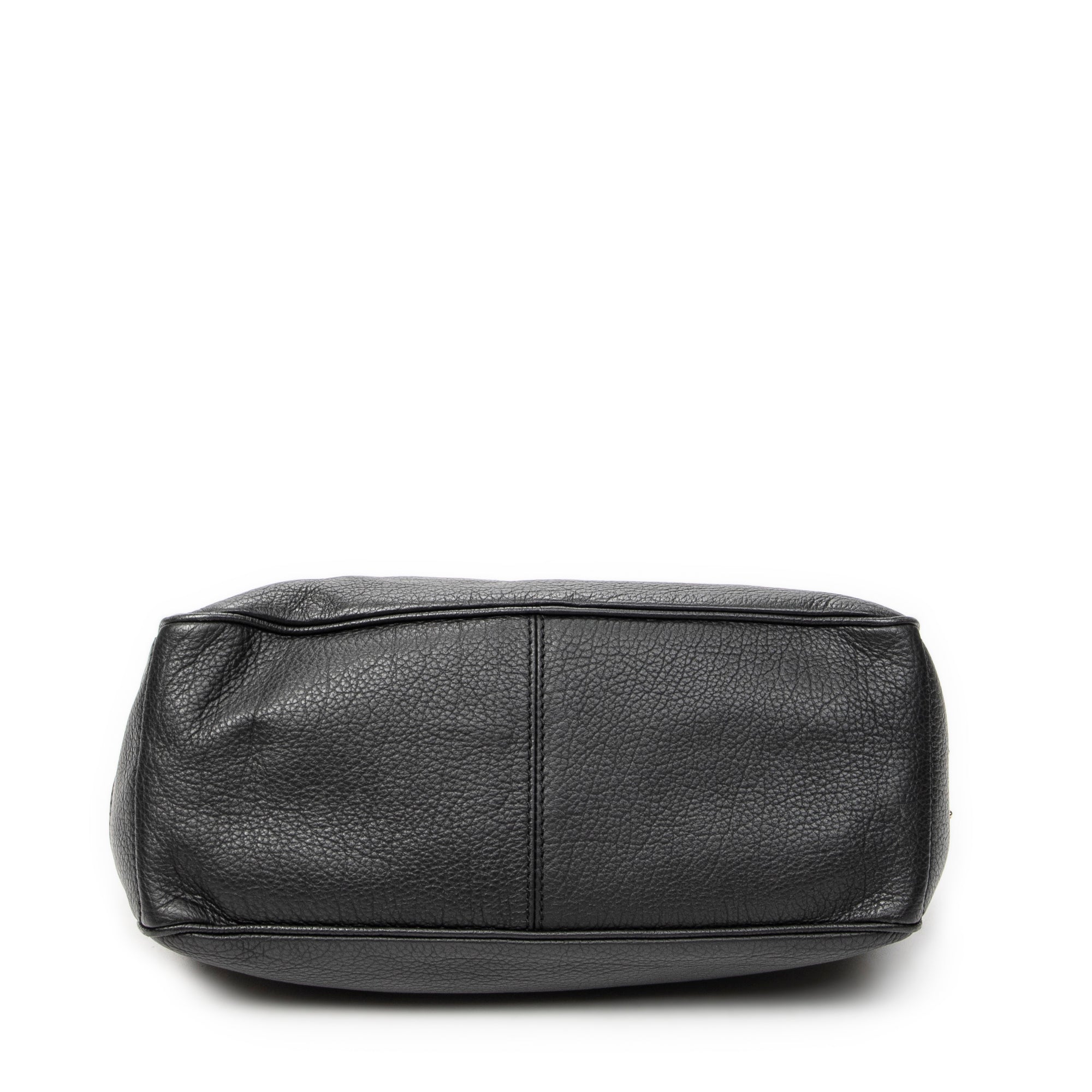 Handbag Boogie Bag Black Grained Calfskin Leather