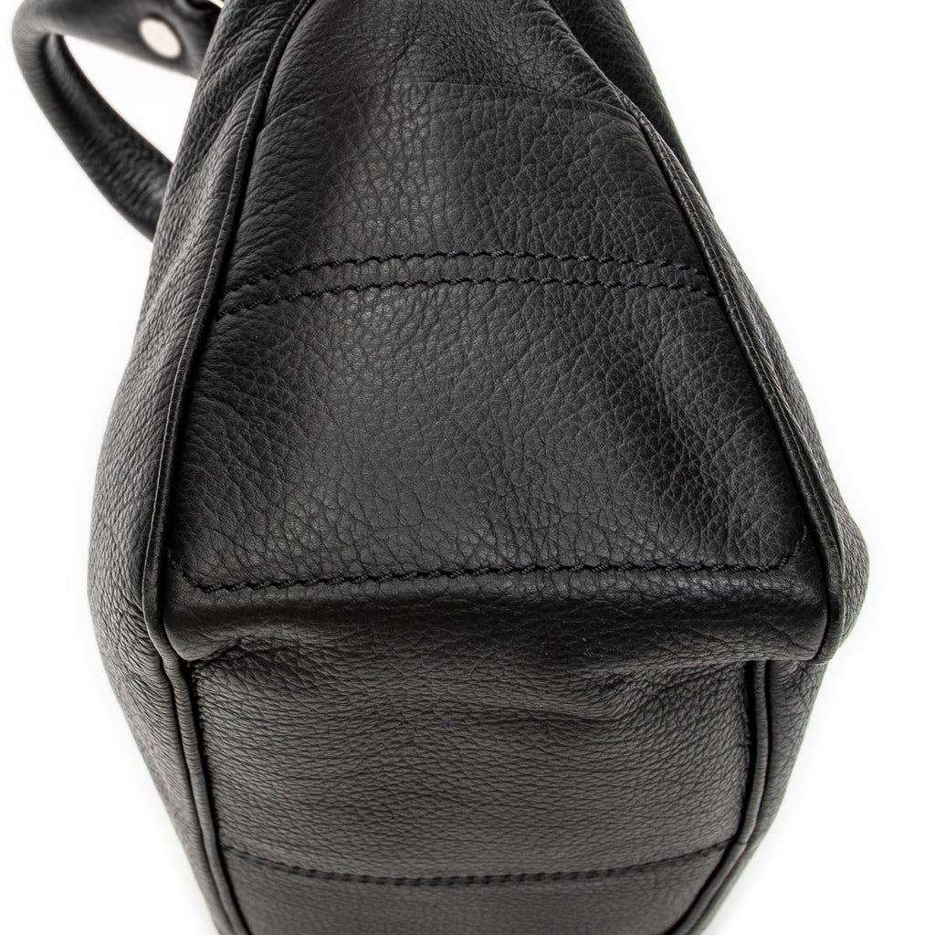Handbag Boogie Bag Black Grained Calfskin Leather