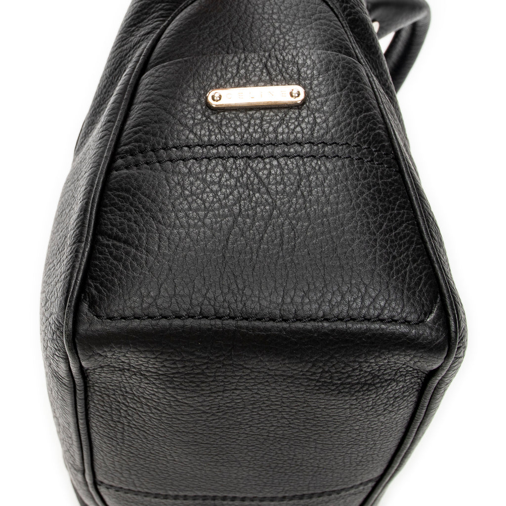 Handbag Boogie Bag Black Grained Calfskin Leather