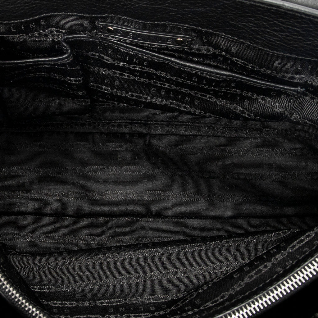 Handbag Boogie Bag Black Grained Calfskin Leather