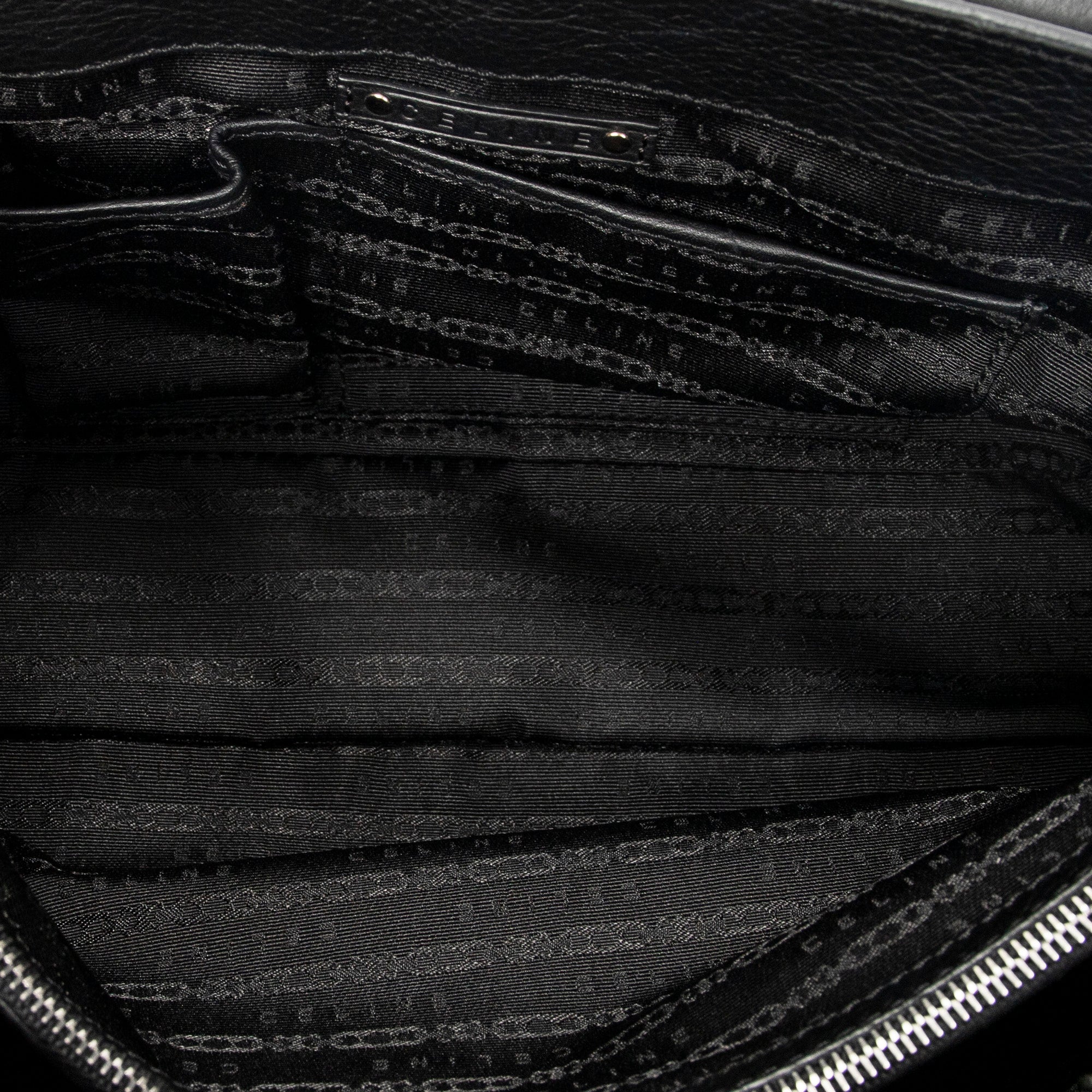 Handbag Boogie Bag Black Grained Calfskin Leather