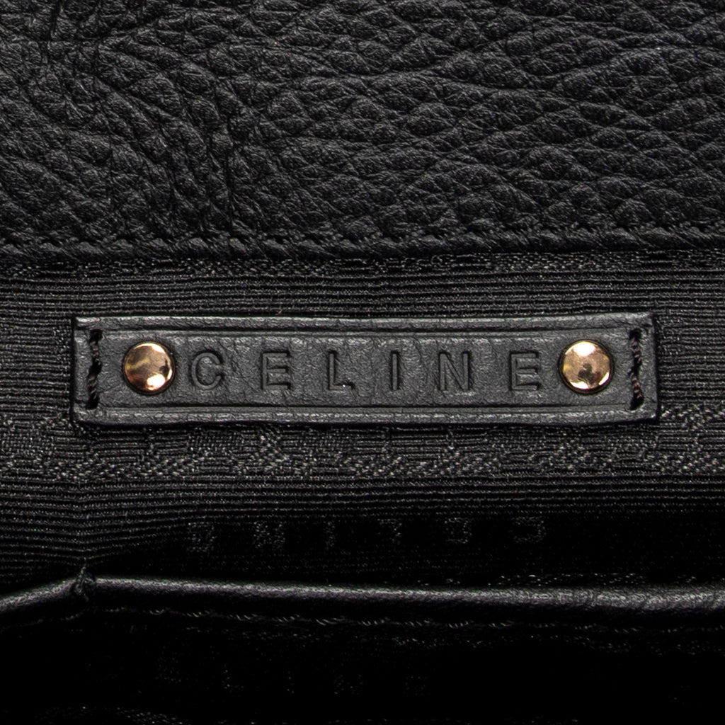 Handbag Boogie Bag Black Grained Calfskin Leather