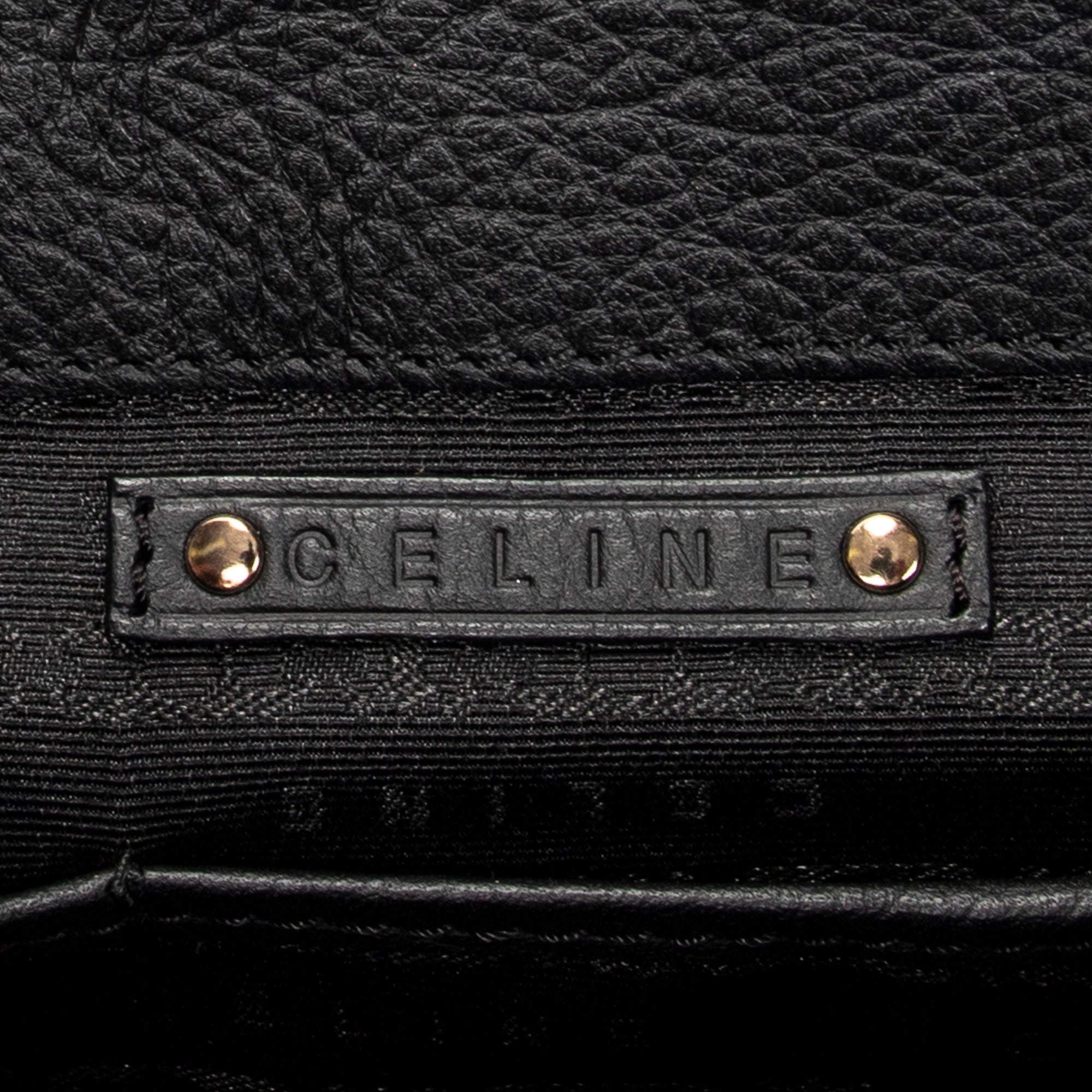 Handbag Boogie Bag Black Grained Calfskin Leather