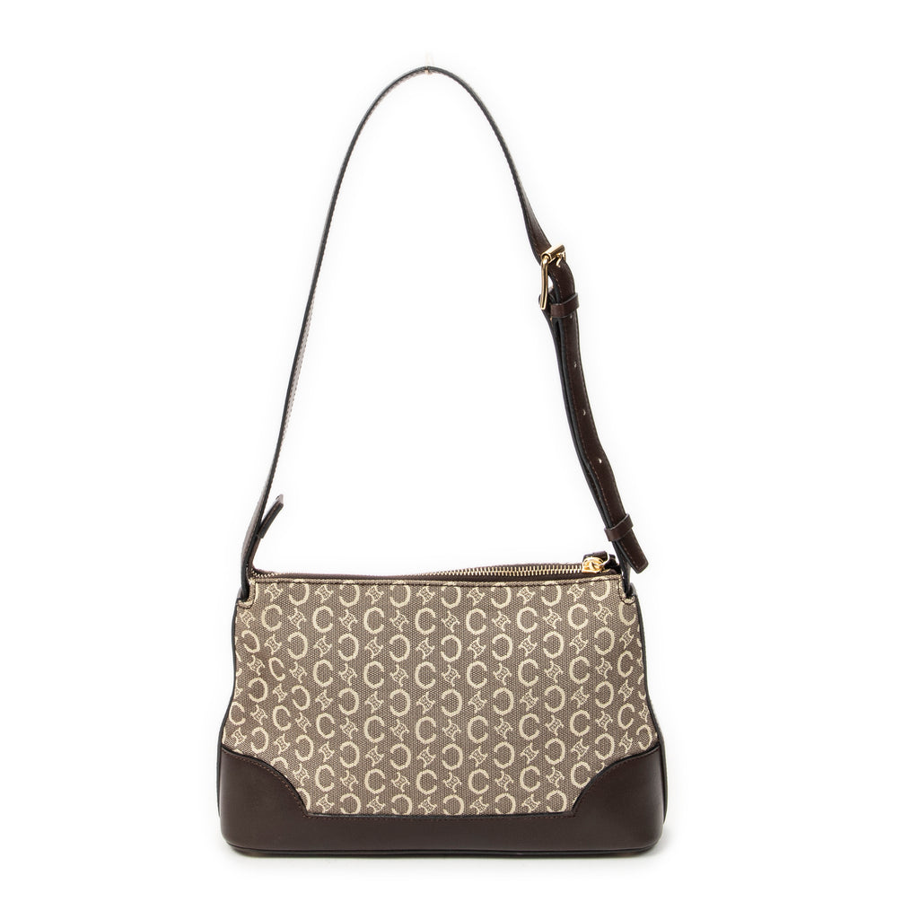 Shoulder Bag Small Zip Shoulder Bag Beige C Macadam Canvas