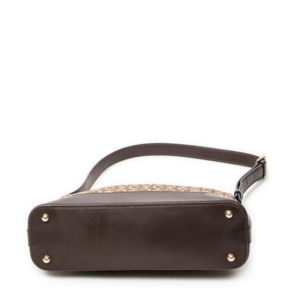 Shoulder Bag Small Zip Shoulder Bag Beige C Macadam Canvas