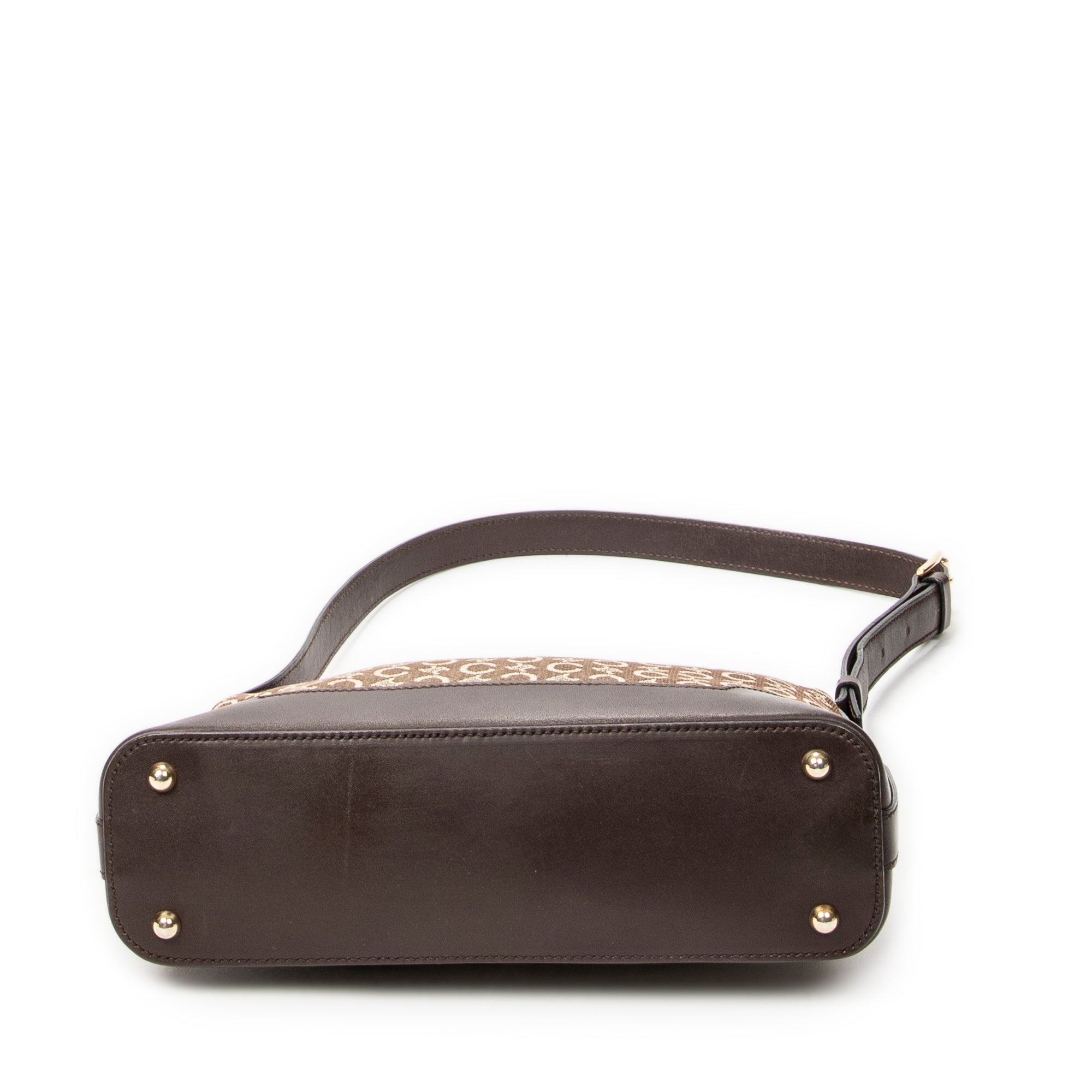 Shoulder Bag Small Zip Shoulder Bag Beige C Macadam Canvas