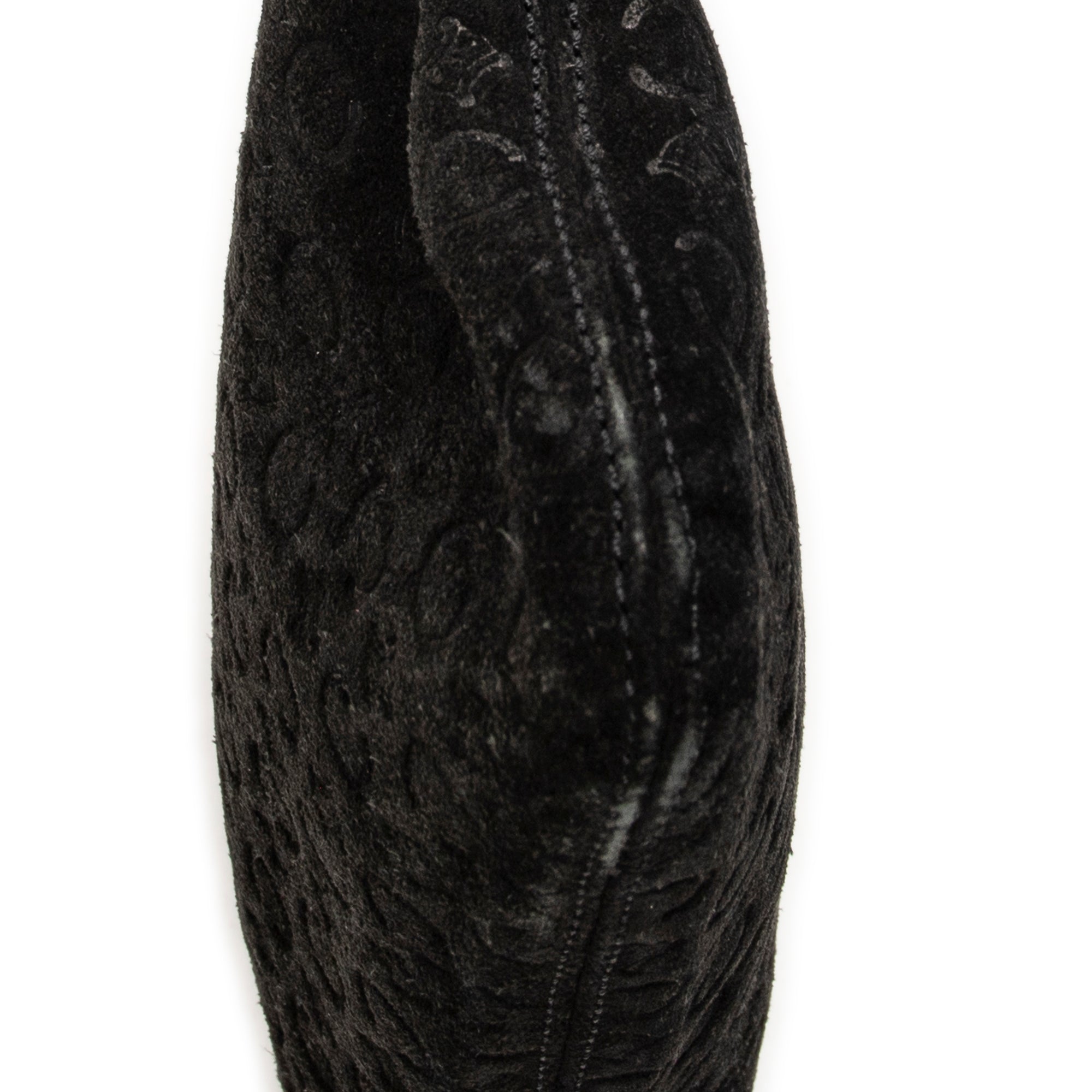 Shoulder Bag Flat Shoulder Bag Black C Macadam Suede Leather