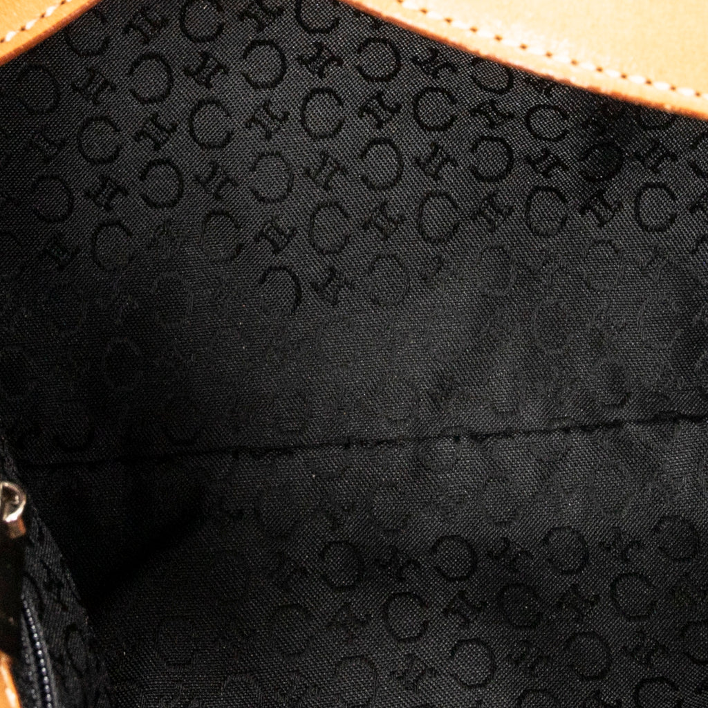 Shoulder Bag Flat Shoulder Bag Black C Macadam Suede Leather