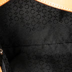 Shoulder Bag Flat Shoulder Bag Black C Macadam Suede Leather