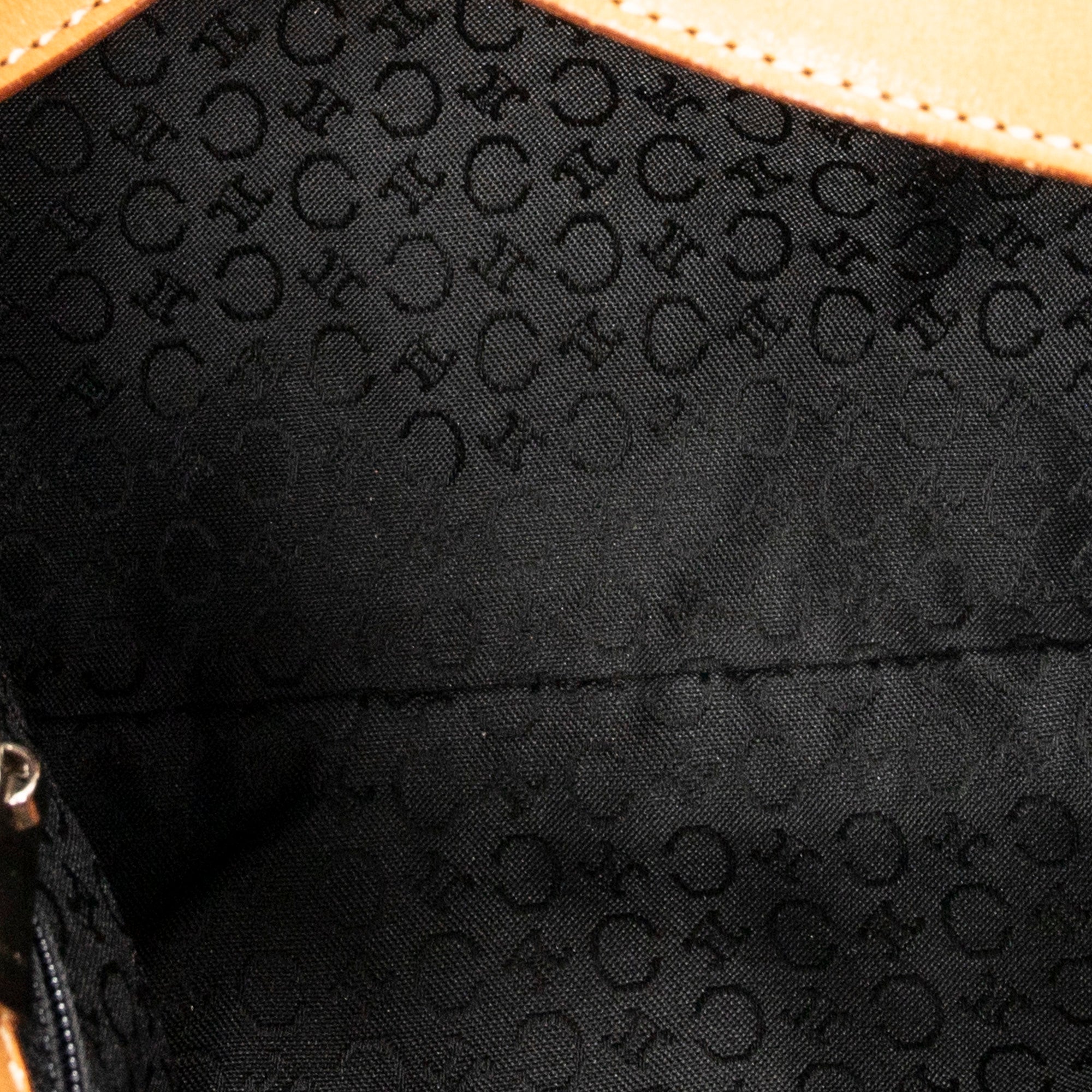 Shoulder Bag Flat Shoulder Bag Black C Macadam Suede Leather