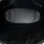 Shoulder Bag Vintage Shoulder Zip Tote Black Macadam Coated Canvas