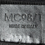 Shoulder Bag Vintage Shoulder Zip Tote Black Macadam Coated Canvas
