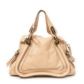 Shoulder Bag Medium Paraty Beige Grained Calfskin Leather