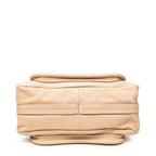Shoulder Bag Medium Paraty Beige Grained Calfskin Leather