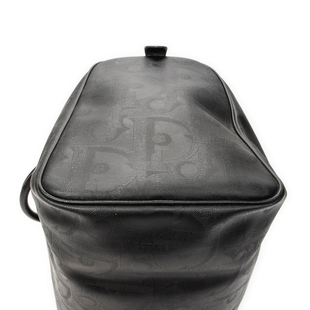 Travel Bag Vintage Medium Travel Boston Black Maxi Diorissimo Coated Canvas